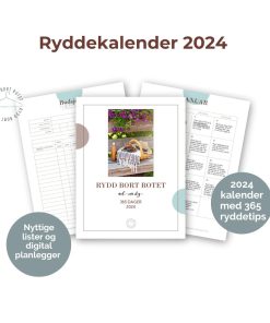 Ryddekalender 2024 - Steg for steg til en ryddigere hverdag