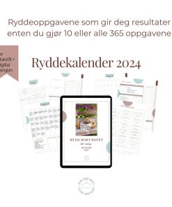 Ryddekalender 2024 - Steg for steg til en ryddigere hverdag