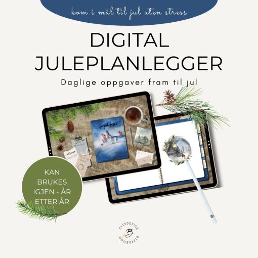 Digital juleplanlegger med daglige oppgaver - Førjulsboken